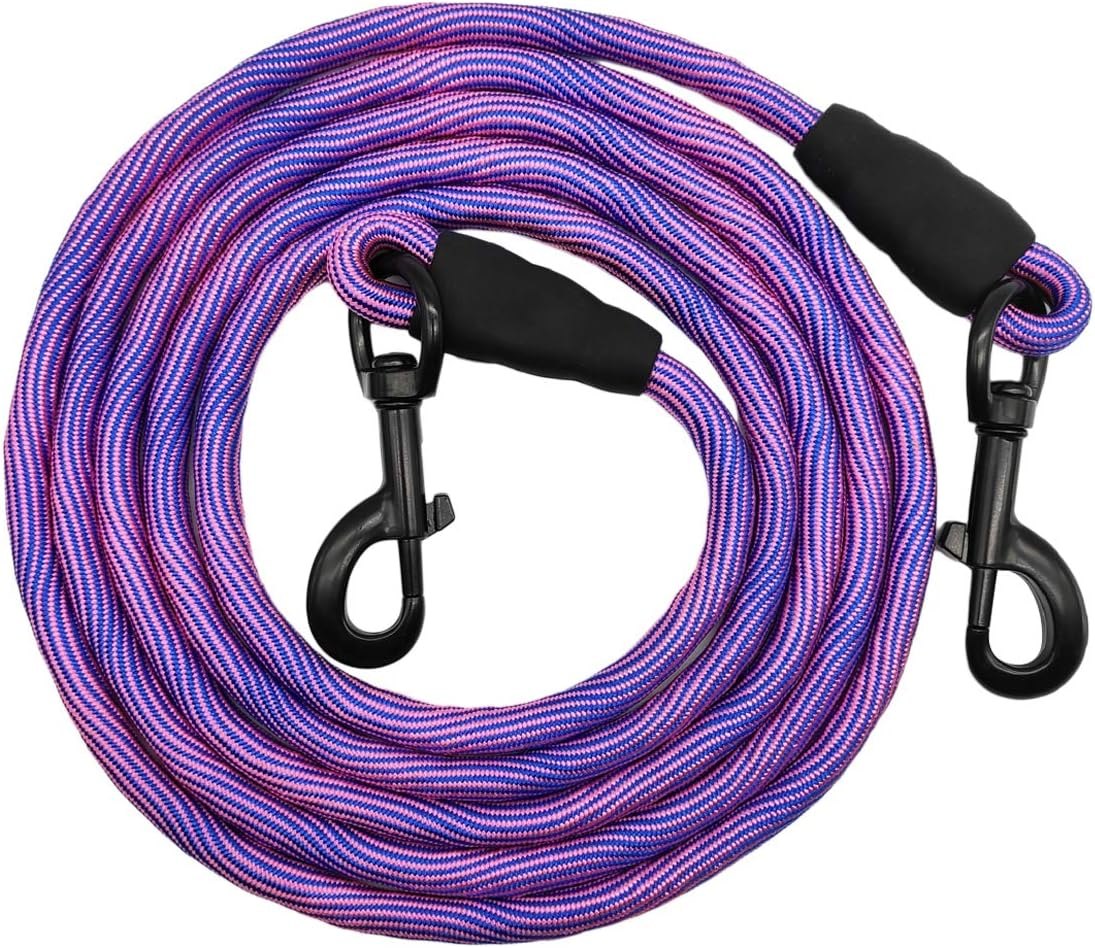 MayPaw 10 ft Dog Tie-Out, 3/8" Rope with Double Heavy-Duty Clips